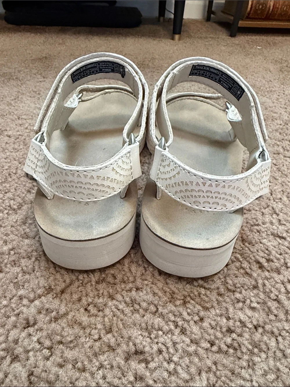 Teva midform cream leather sandals - 7 - Picture 4 of 7